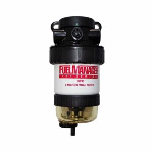 2 Micron Fuel Manager Secondary (Final) Fuel Filter Assembly - No Fittings