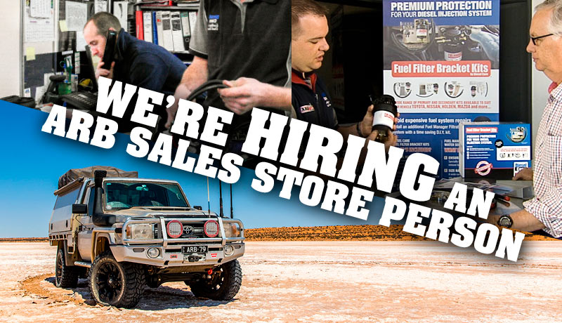 position vacant - ARB sales / store person