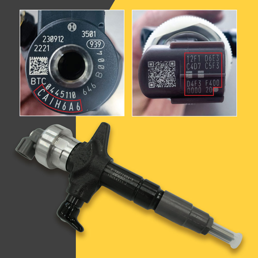 Injector codes - injector installation instructions